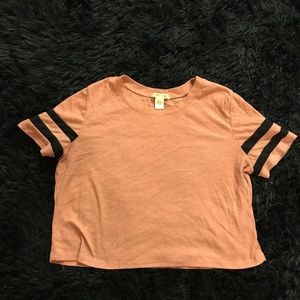 Peach crop top